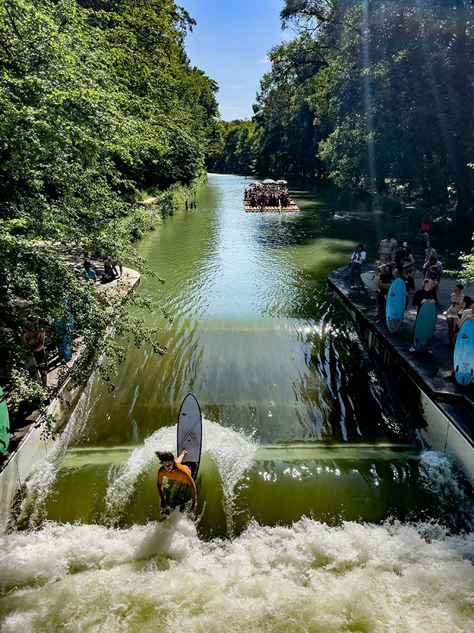 a river surfing spot