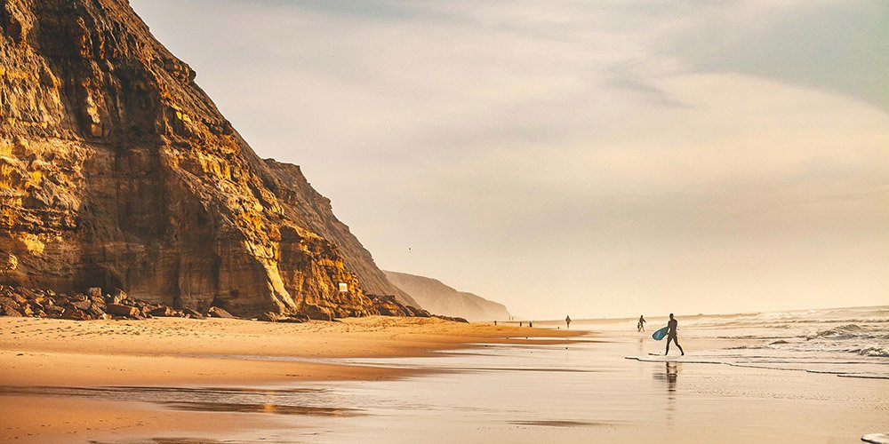 surfing in portugal